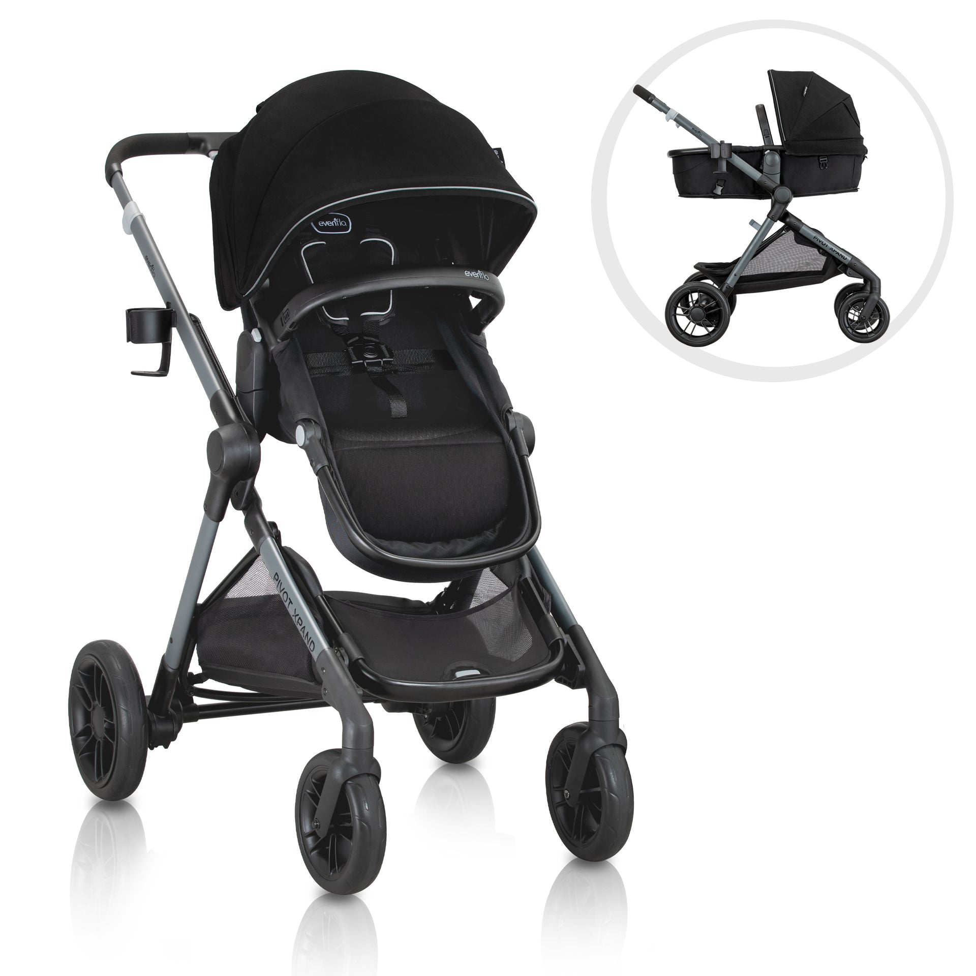 Pivot Xpand Modular Stroller Sabino Gray