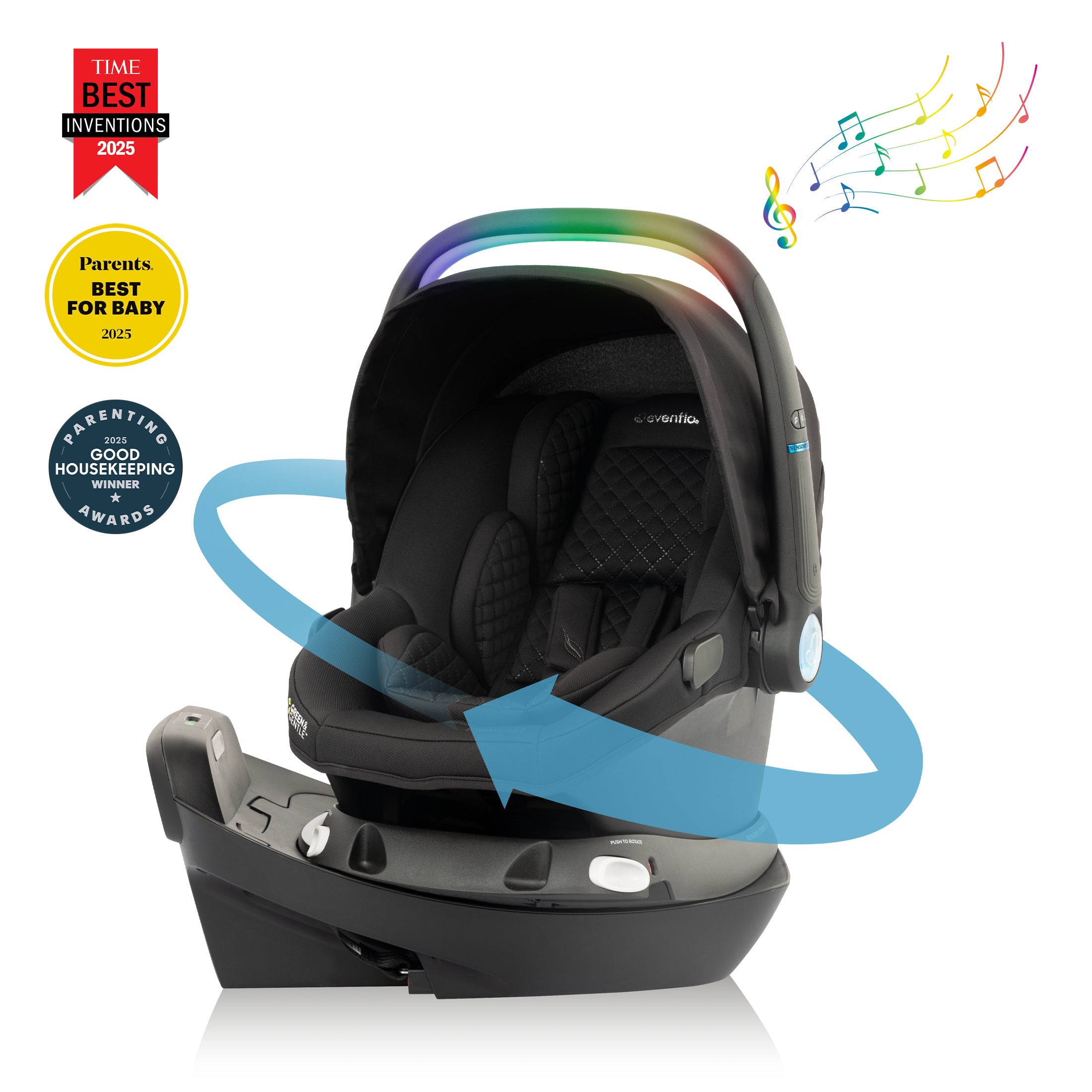 Evenflo Revolve180 LiteMax NXT Rotating Infant Car Seat with
