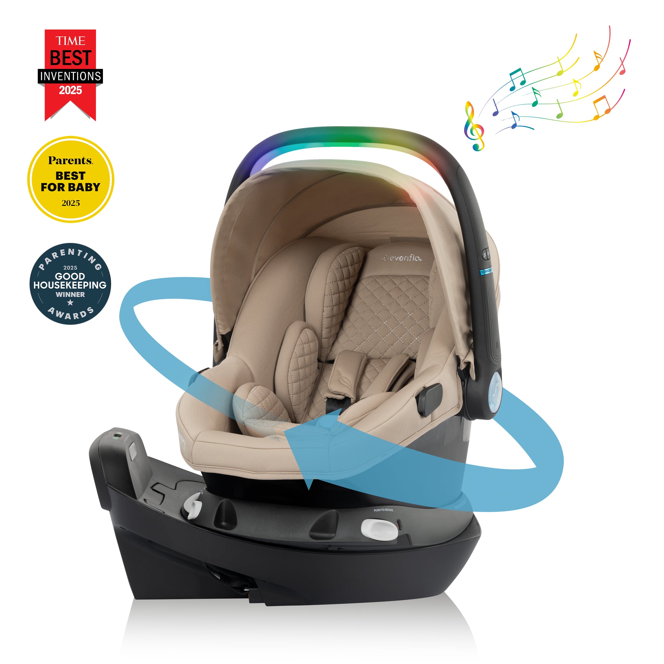 Evenflo Revolve180 LiteMax NXT Rotating Infant Car Seat with