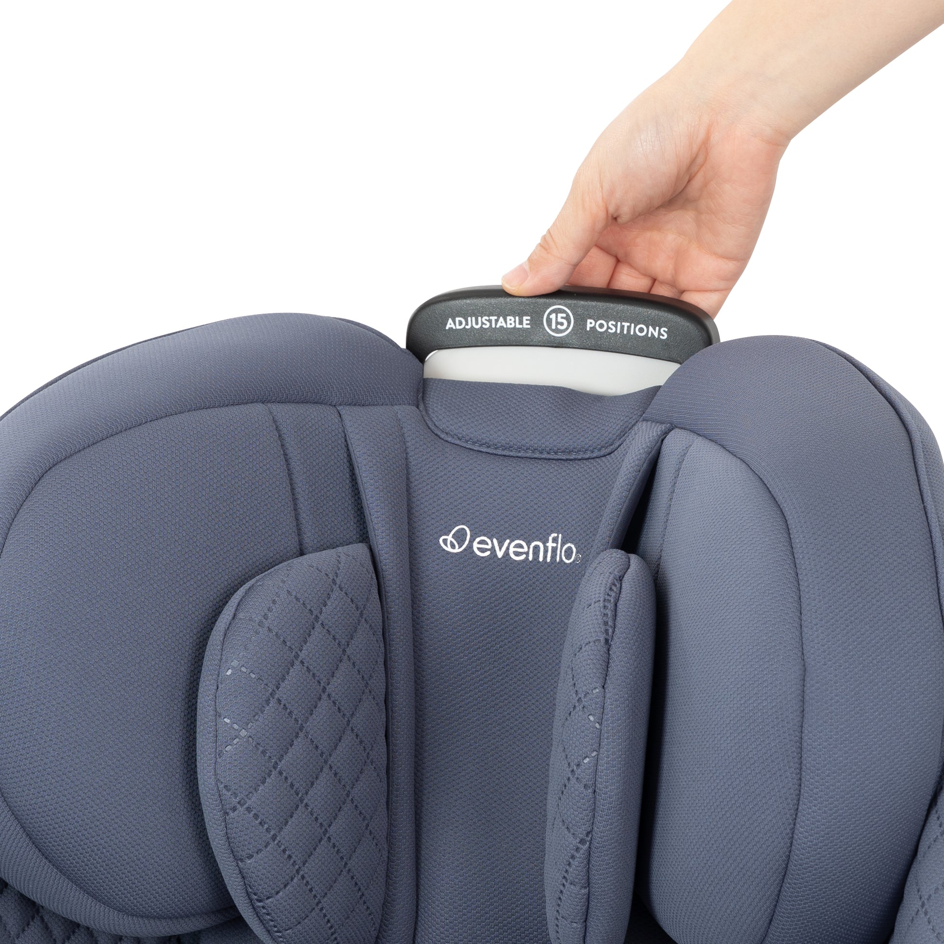 Revolve360 Slim 2-in-1 Rotating Car Seat with Green & Gentle Fabric adjust handle