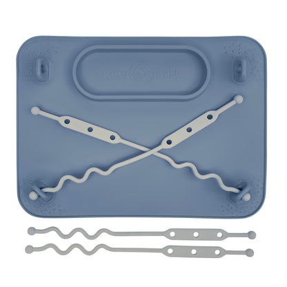 Busy Baby Mat with Toy Straps PEWTER