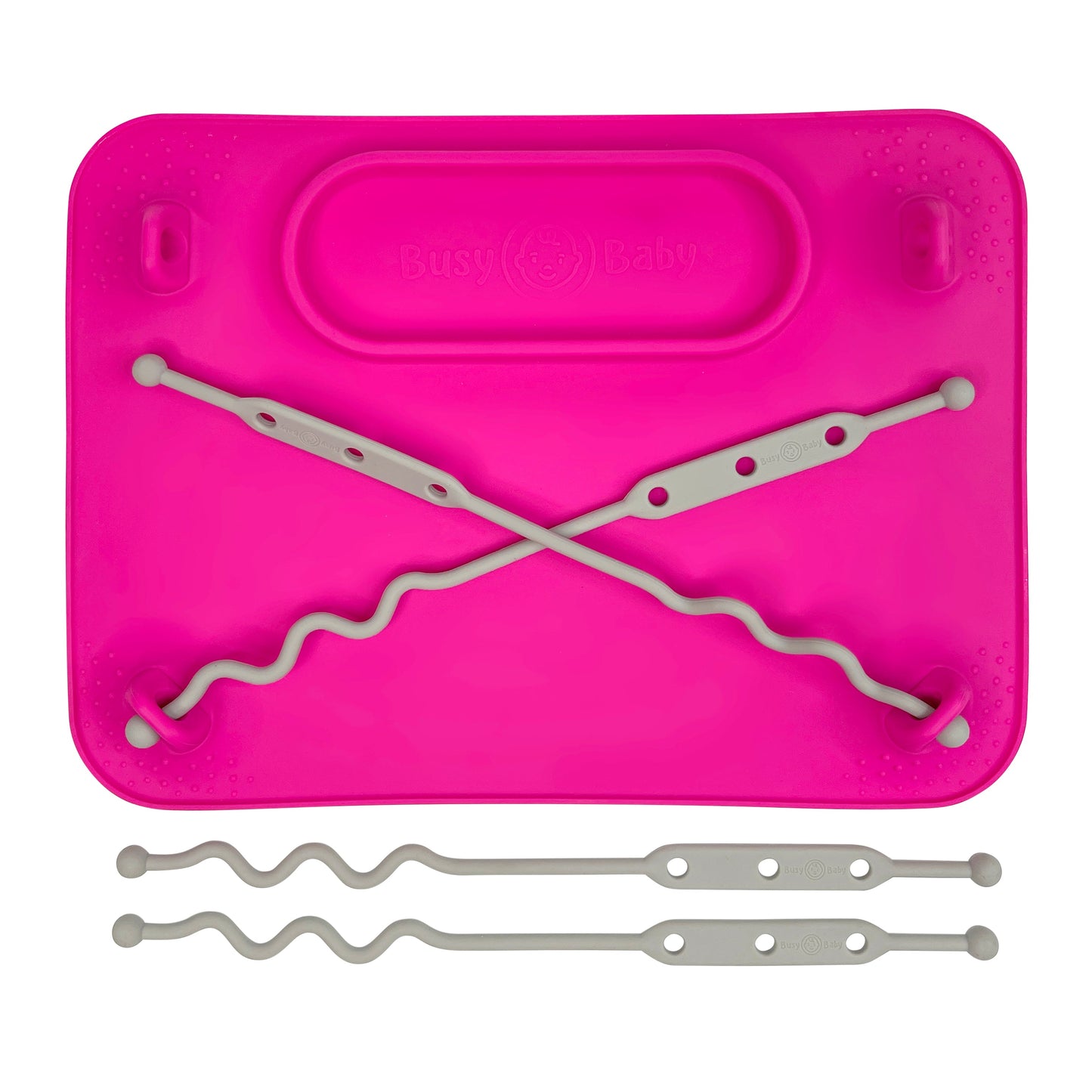 Busy Baby Mat with Toy Straps PINK