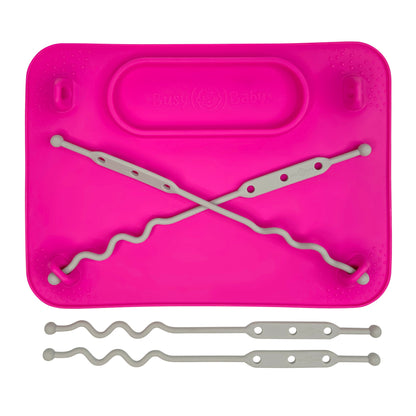 Busy Baby Mat with Toy Straps PINK