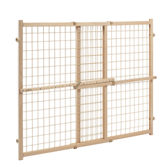 Position & Lock Adjustable Wood Baby Gate