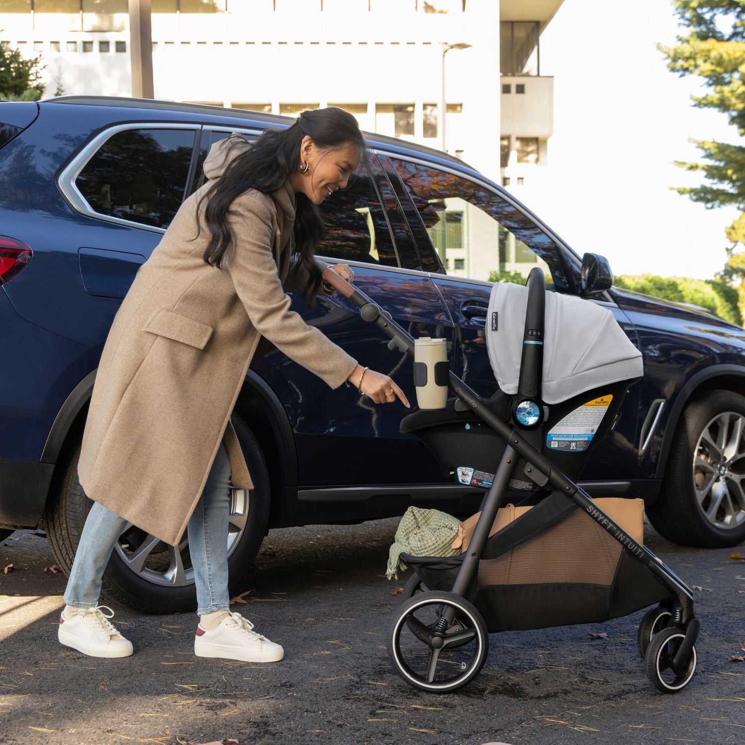 Evenflo Shyft Intuiti+ Travel System featuring LiteMax NXT with
