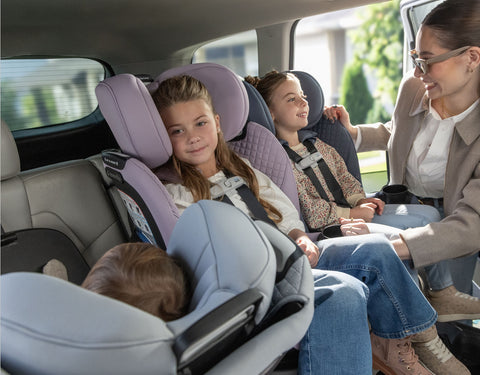 Revolve360 Slim 2-in-1 Rotating Car Seat with Green & Gentle Fabric - Feature Image 2
