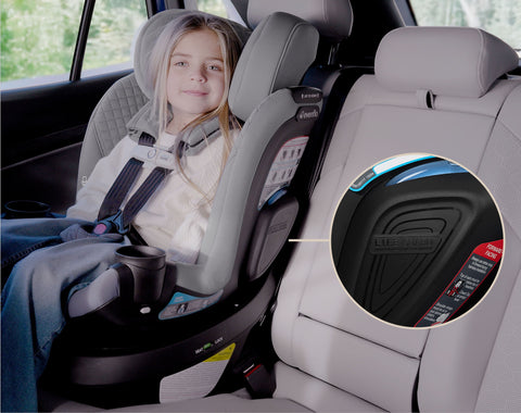 Revolve360 Slim 2-in-1 Rotating Car Seat with Green & Gentle Fabric - Feature Image 4