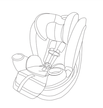 Revolve360 Extend Rotational All-in-One Convertible Car Seat with Quick Clean Cover Support