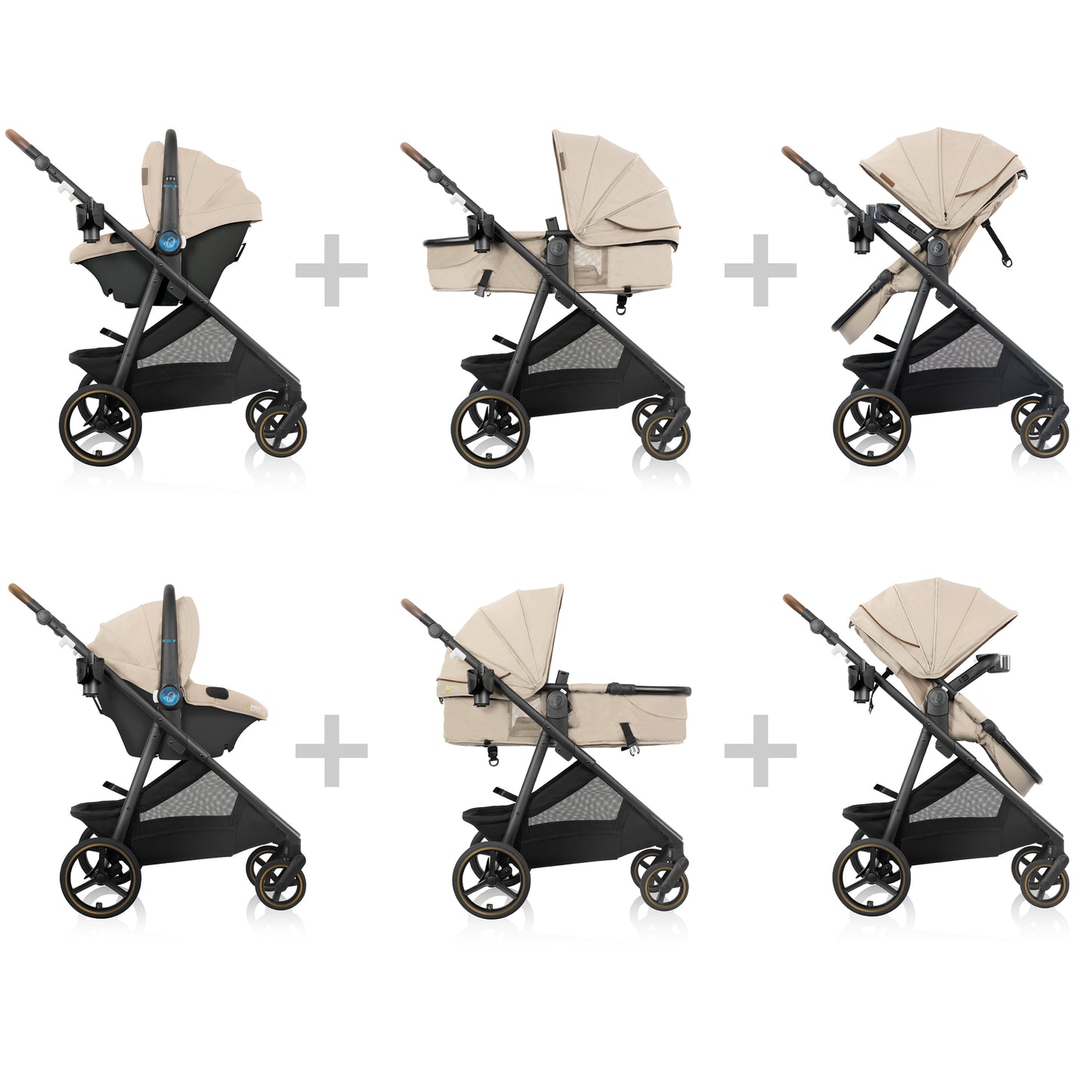 Build your own custom Travel System! Shyft Intuiti+ Travertine & Revolve180 Litemax NXT w/ SensorySoothe
