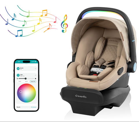 Transformer Stroller to Wagon Travel System Featuring LiteMax NXT Infant Car Seat with SensorySoothe - Feature 2