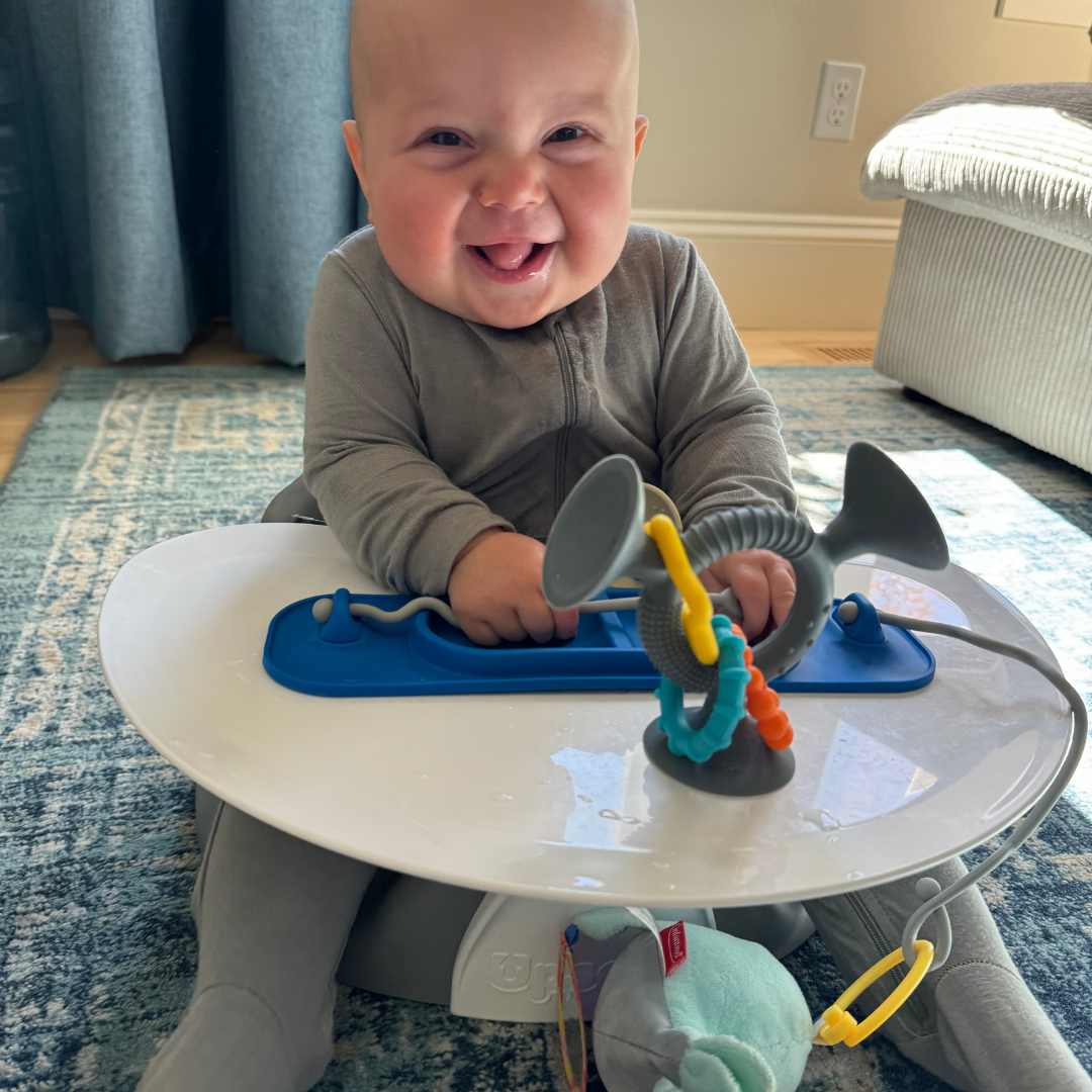 Busy Baby Mini Mat with Toy Straps BLUE