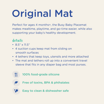 Busy Baby Mat with Toy Straps SPEARMINT