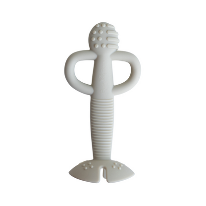 2-in-1 Teether & Training Spoon TAN