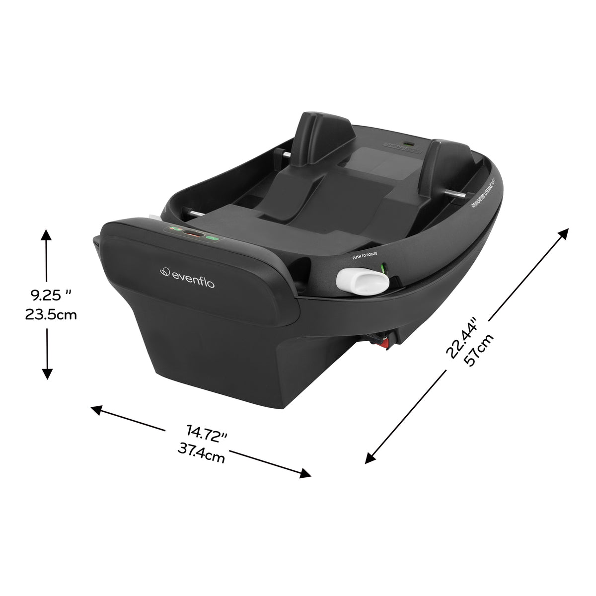 Revolve180 LiteMax NXT Accessory Base dimensions diagram