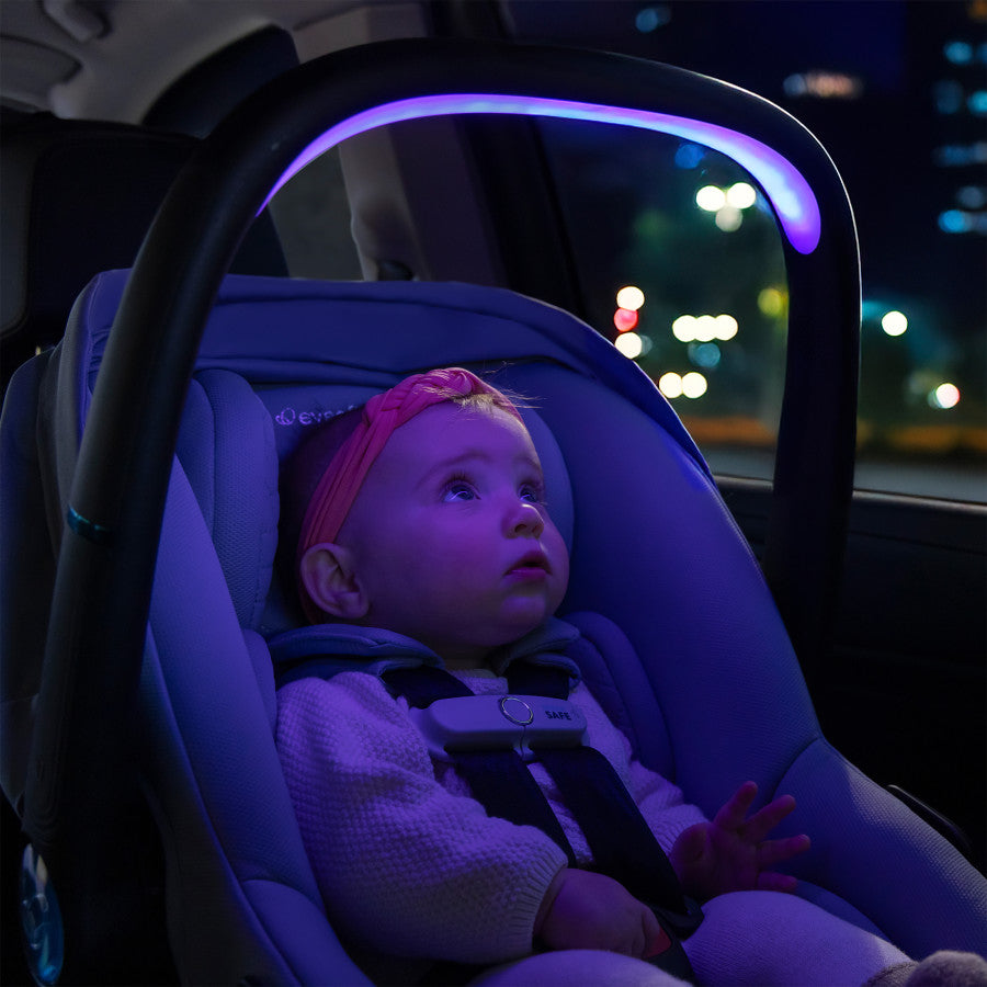 Evenflo LiteMax NXT Infant Car Seat with SensorySoothe light