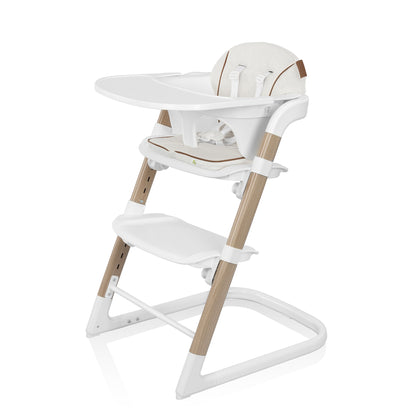 Bria RightSeat Multistage High Chair with Green & Gentle Seat Cushion (Butter Cream)