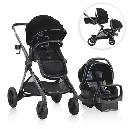 Pivot Xpand Modular Travel System with LiteMax Infant Car Seat (Ayrshire Black)