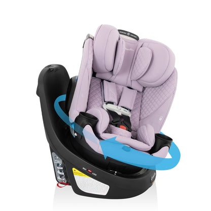 Revolve360 Slim 2-in-1 Rotating Car Seat with Green & Gentle Fabric (Agate)