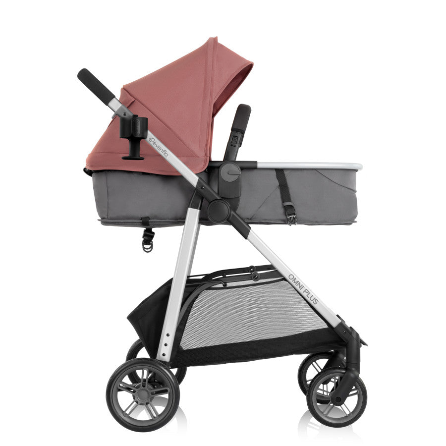 Omni Plus Modular Travel System with LiteMax Sport Rear-Facing Infant Car Seat side full