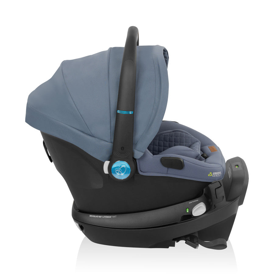 Revolve180 LiteMax NXT Rotational Infant Car Seat with SensorySoothe side 3