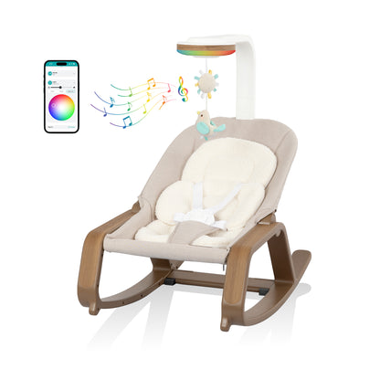 Lyra 2-in-1 Infant to Toddler Rocker (Costal Coffee)