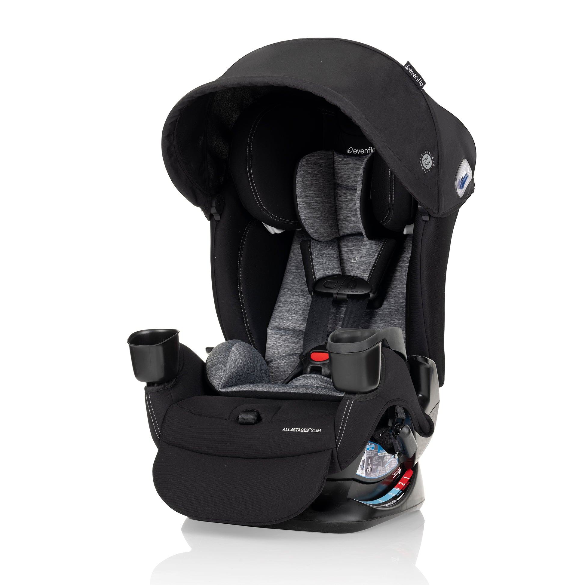All4Stages Slim Plus Canopy 4-in-1 Convertible Car Seat Howell Black