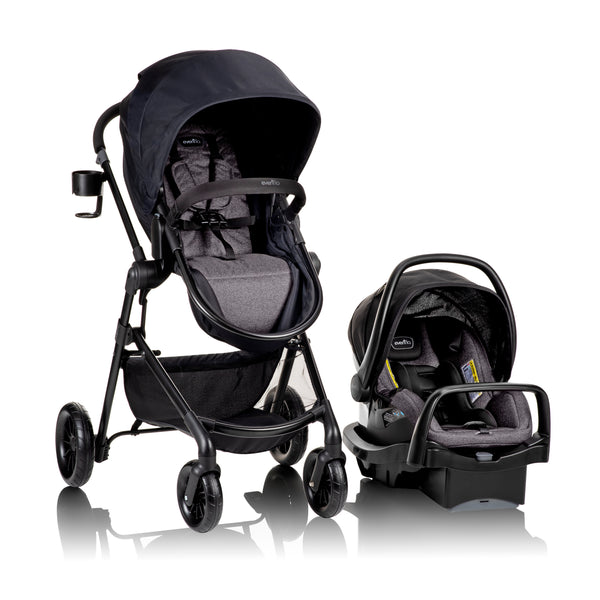 evenflo sibby travel system with litemax Evenflo Pivot Modular Travel System with LiteMax Infant Car Seat (Dusty Rose Pink)