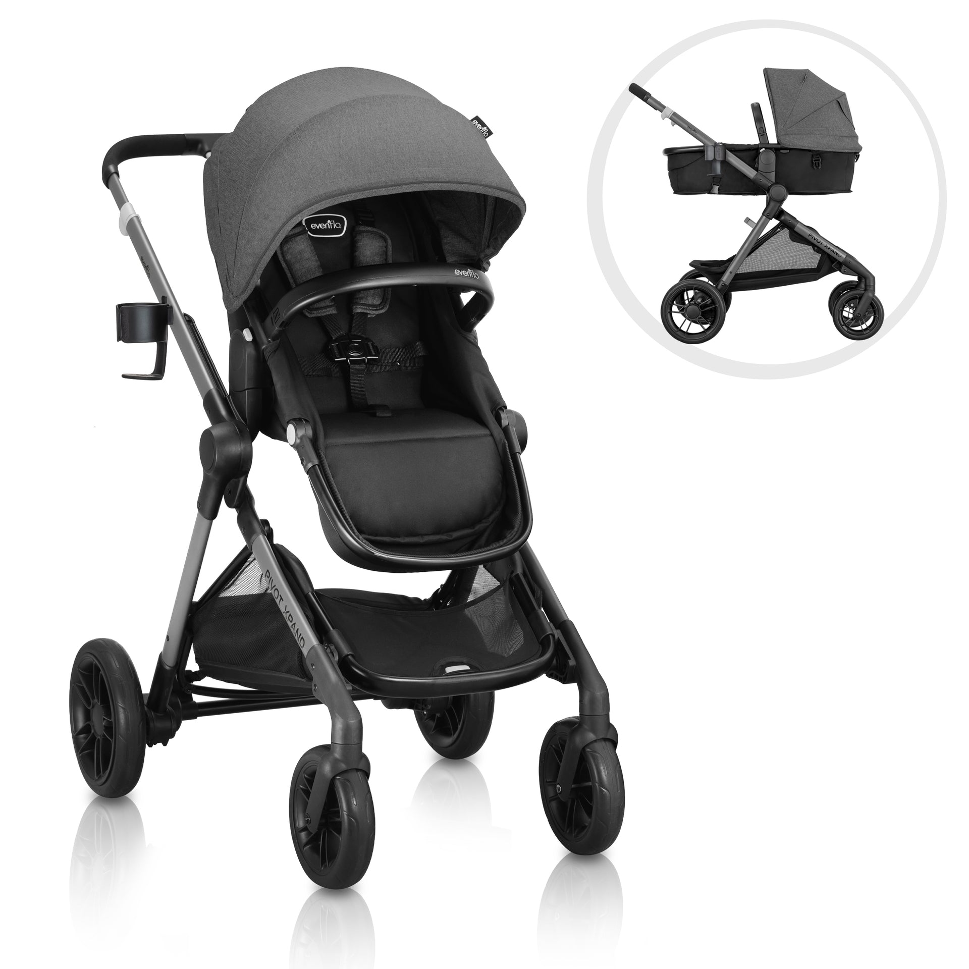 Pivot Xpand Modular Stroller Sabino Gray