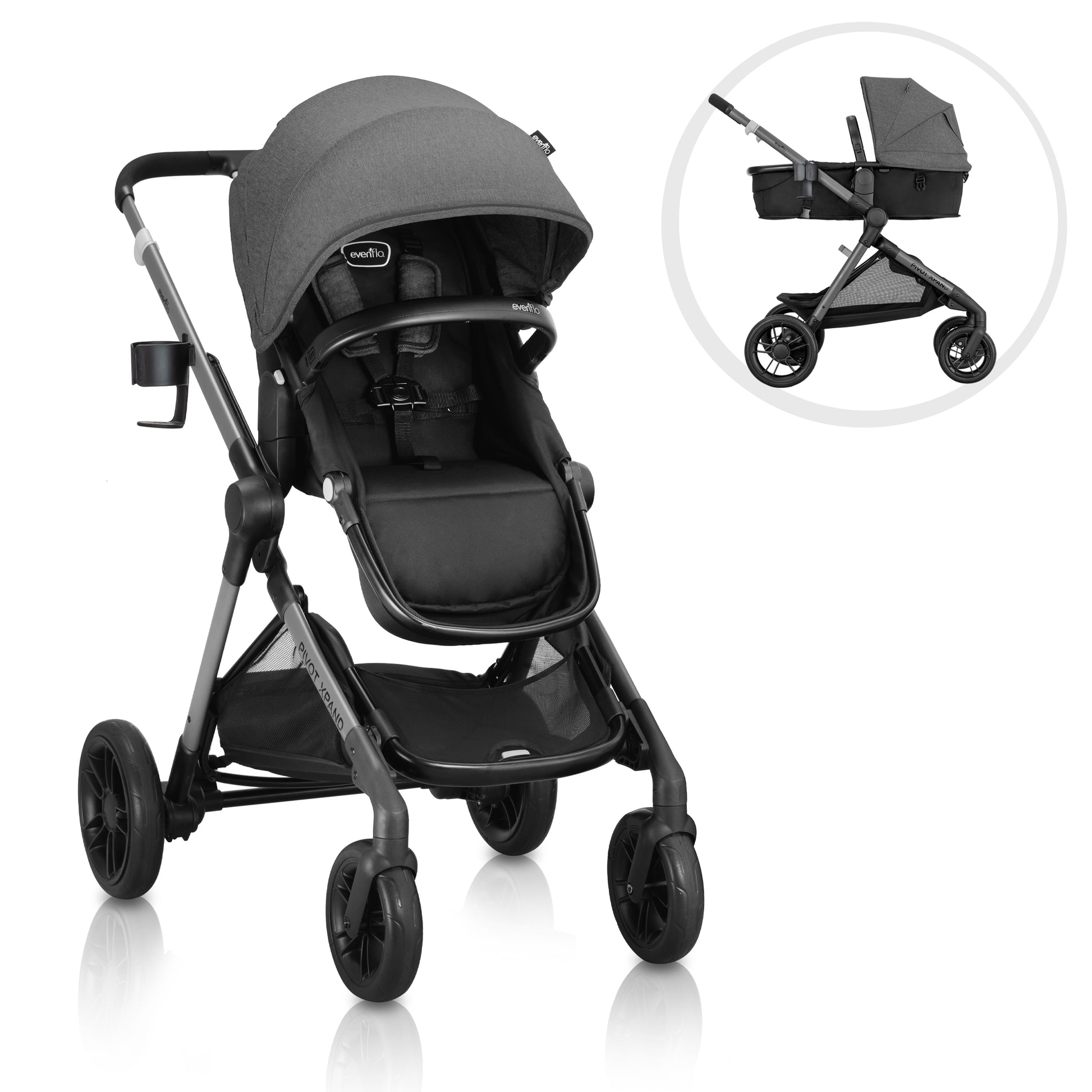 Pivot Xpand Modular Stroller Sabino Gray