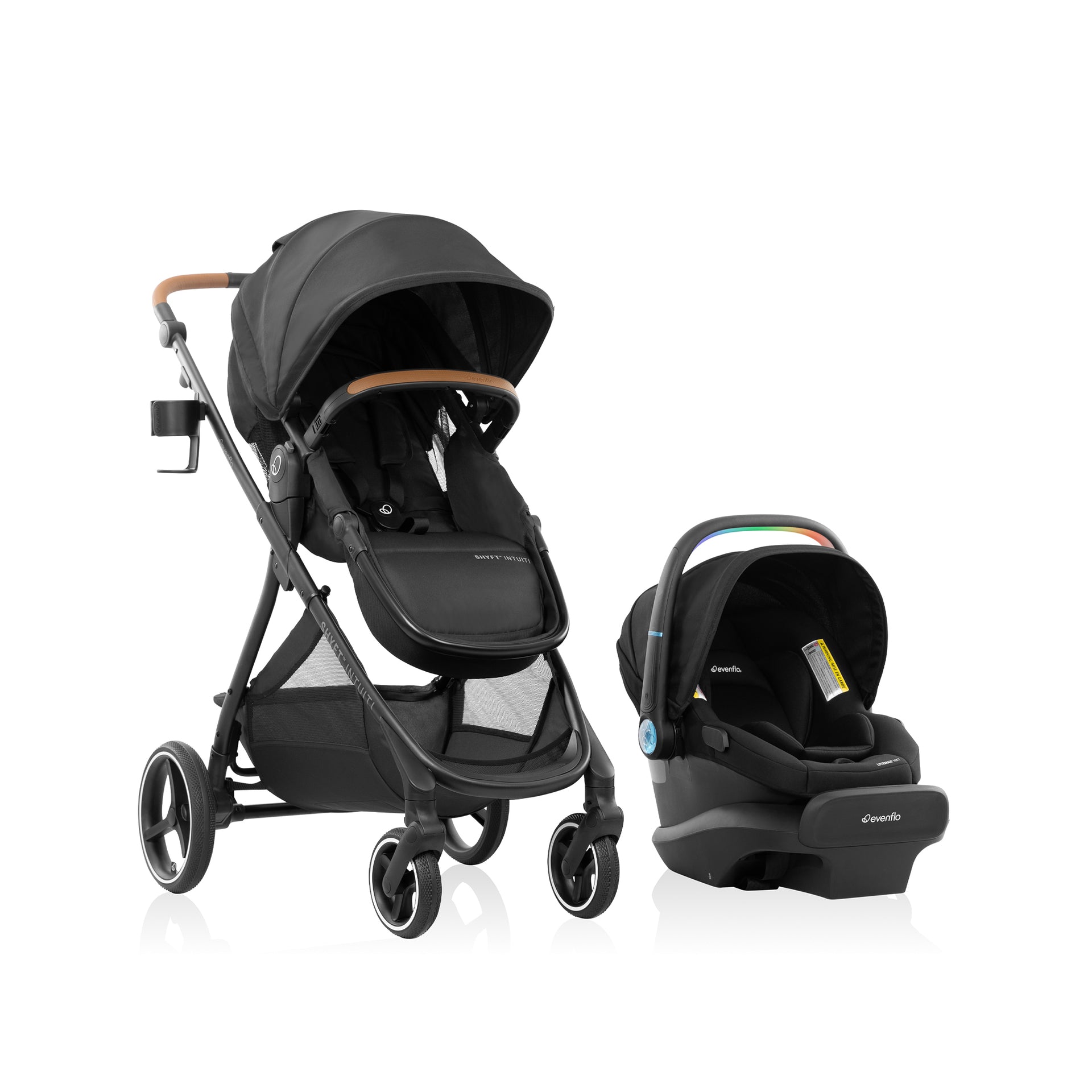 evenflo gold shyft travel system securemax onyx Shyft Intuiti+ Travel System featuring LiteMax NXT with SensorySoothe