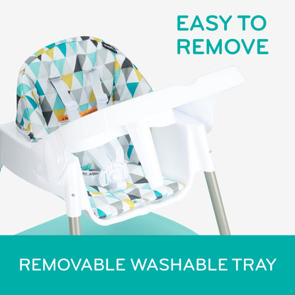 Eat and Grow 4-in-1 Convertible High Chair - Prism Triangles Green
