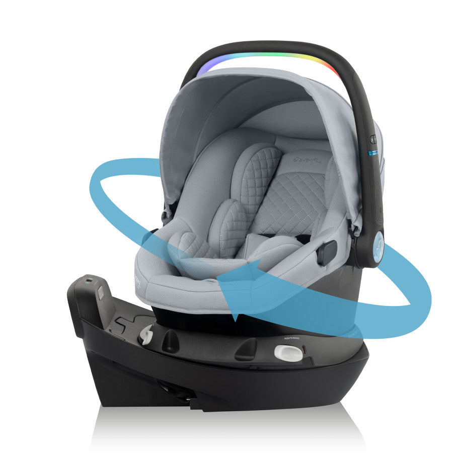 Revolve180 LiteMax NXT Rotational Infant Car Seat with SensorySoothe  rotate direction 2