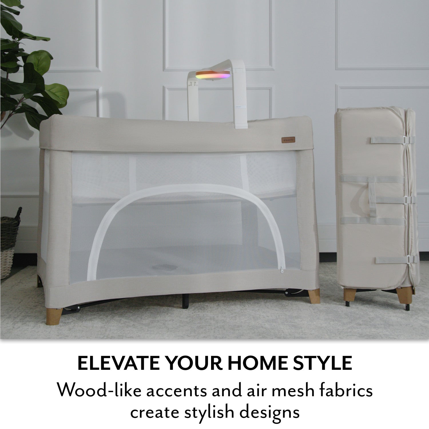Evenflo Eris™ One-Hand Playard with Bassinet