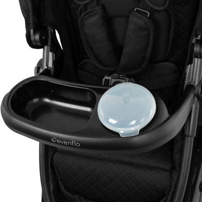 Omni Ultra Travel System with Revolve180 LiteMax NXT Rotational Infant Car Seat Caviar Black cup holder