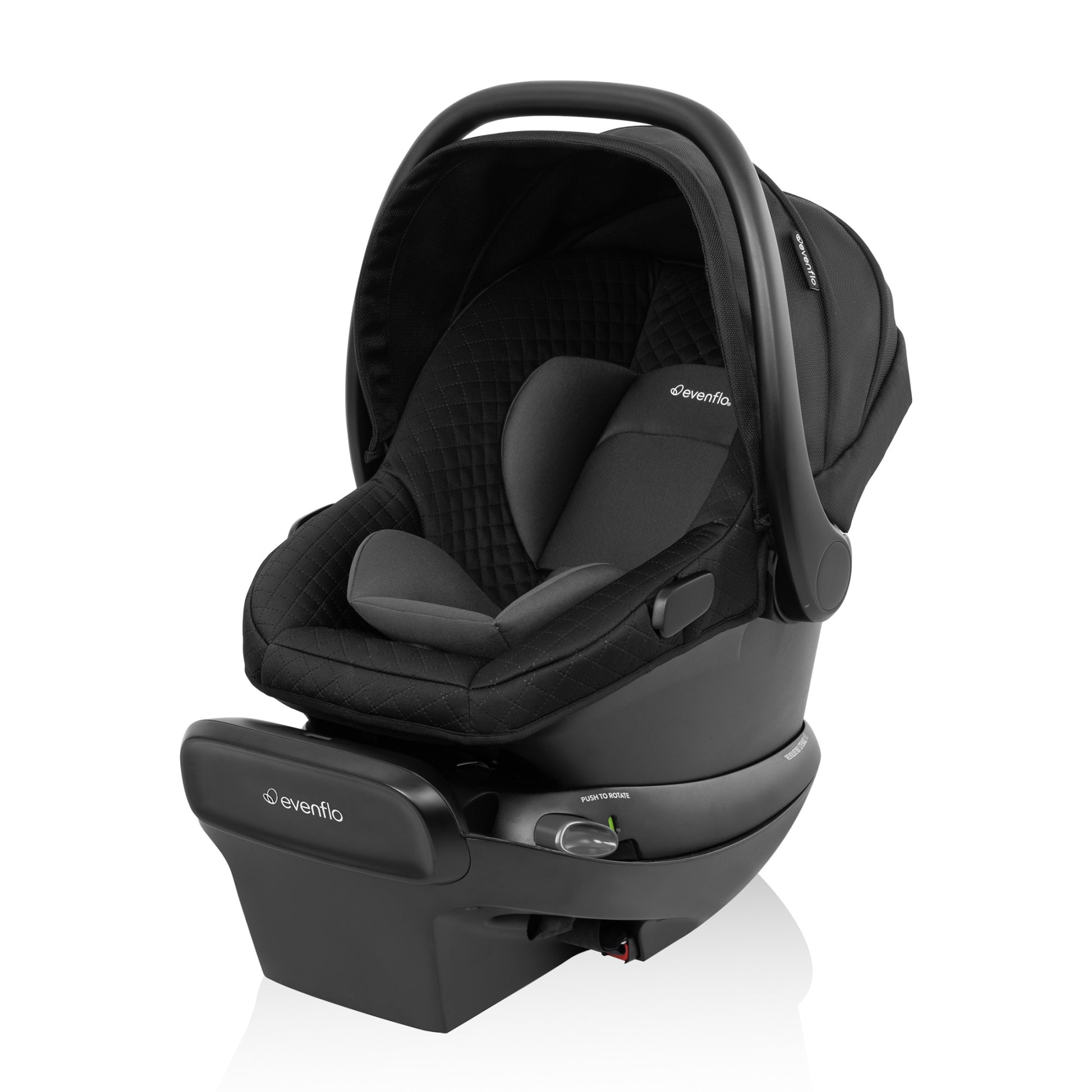 Omni Ultra Travel System with Revolve180 LiteMax NXT Rotational Infant Car Seat Caviar Black side 1