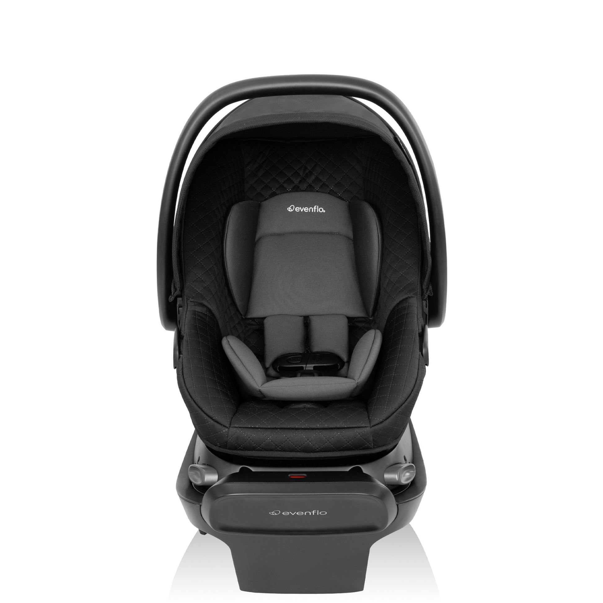 Omni Ultra Travel System with Revolve180 LiteMax NXT Rotational Infant Car Seat Caviar Black full front 1