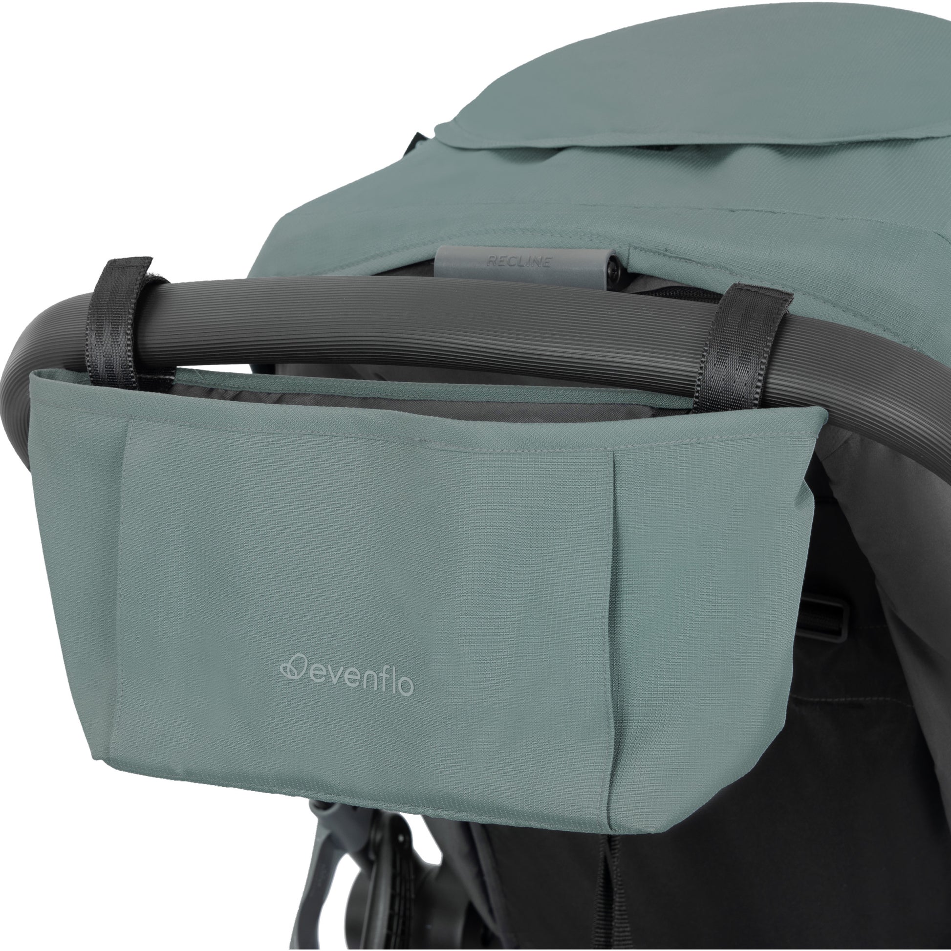 Omni Ultra Travel System with Revolve180 LiteMax NXT Rotational Infant Car Seat Pacific Green pocket