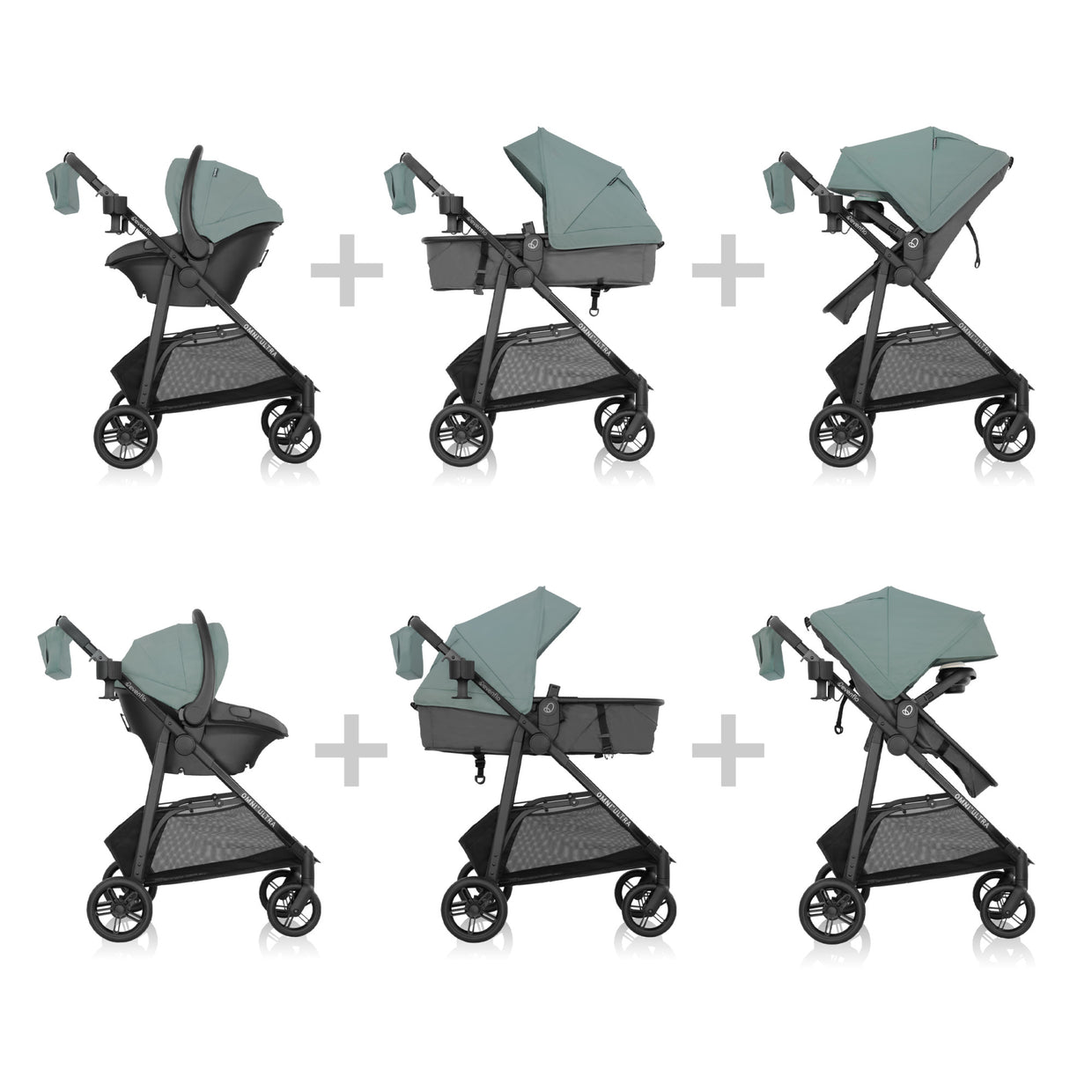 evenflo omni vs pivot Evenflo Evenflo Omni Ultra Travel System with Revolve180 LiteMax NXT Rotating Preemie and Infant Car Seat