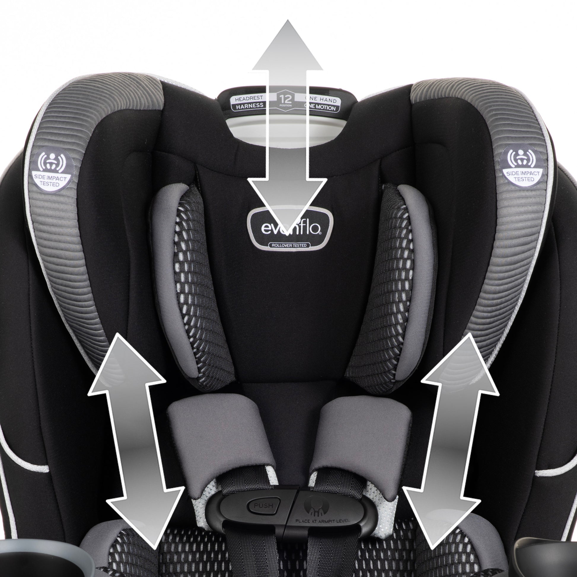 evenflo 12 position car seat Evenflo EveryFit 3-in-1 Convertible Car Seat