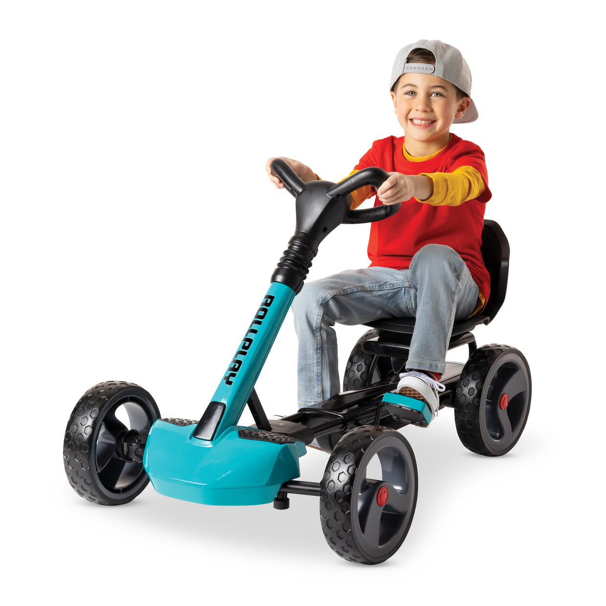 cart with pedals Flex Kart XL Pedal Ride-On Vehicle in Teal