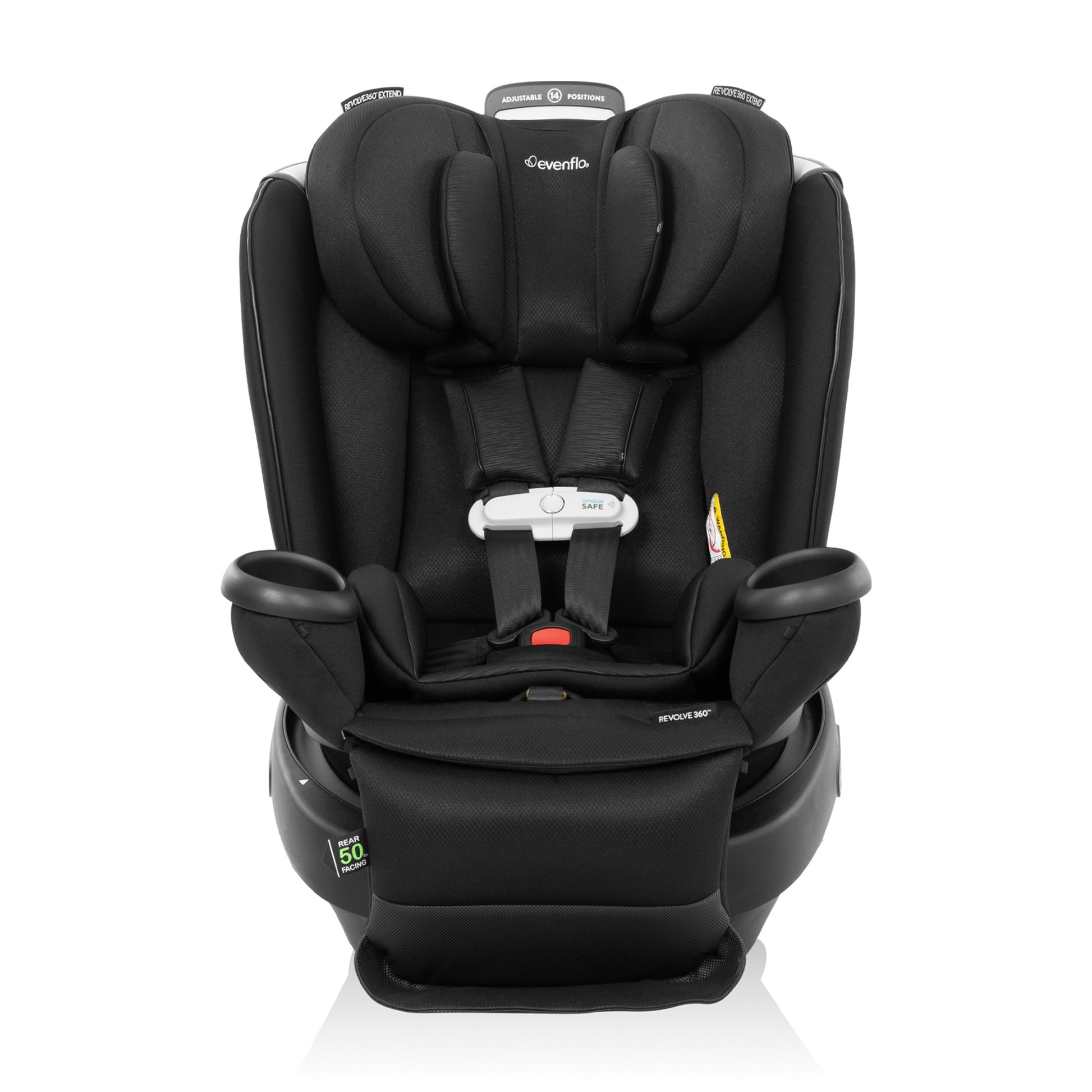 Revolve360 Extend All-in-One Rotating Car Seat with SensorSafe Onyx full front