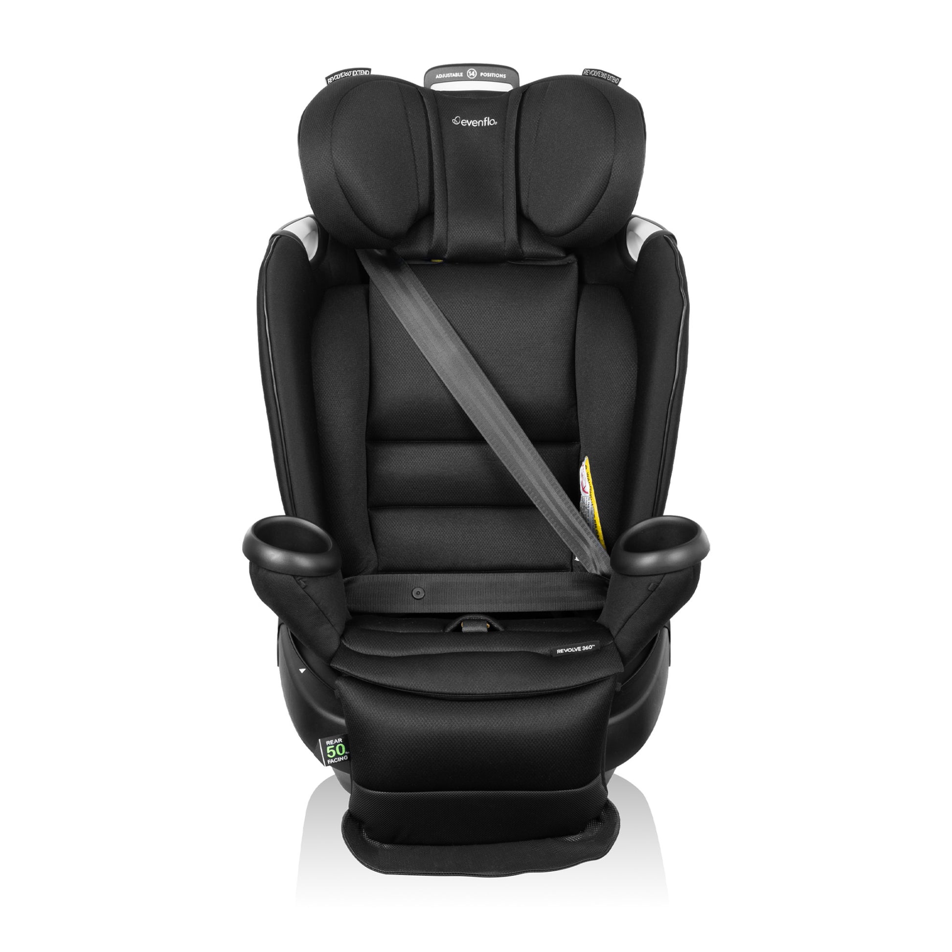 Revolve360 Extend All-in-One Rotating Car Seat with SensorSafe Onyx front