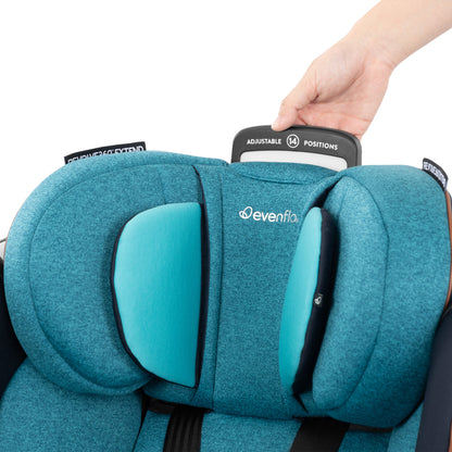Revolve360 Extend All-in-One Rotating Car Seat with SensorSafe Sapphire adjust handle