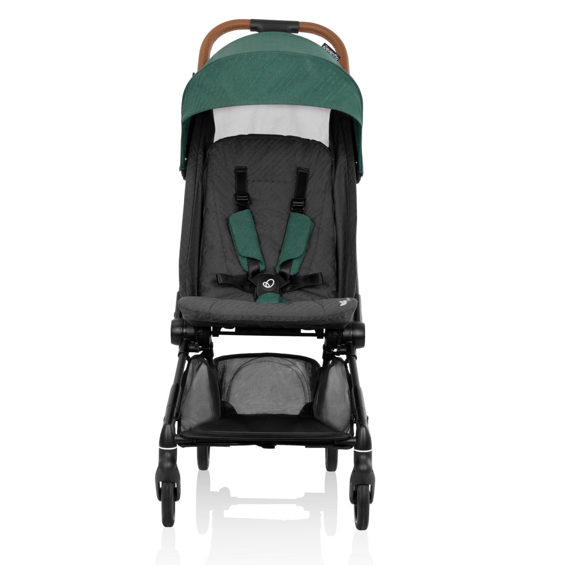 Hummingbird Ultra-Lightweight Carbon Fiber Stroller Caslon Green full front