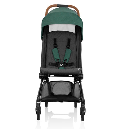 Hummingbird Ultra-Lightweight Carbon Fiber Stroller Caslon Green full front