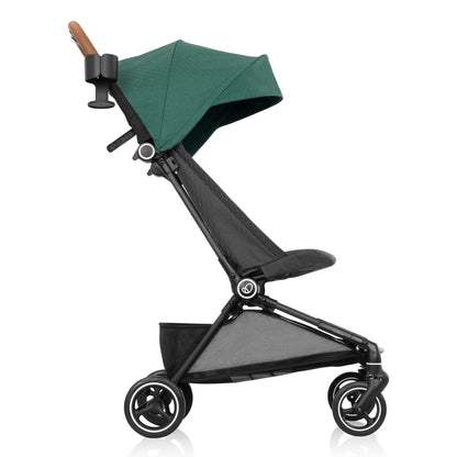 Hummingbird Ultra-Lightweight Carbon Fiber Stroller Caslon Green full side