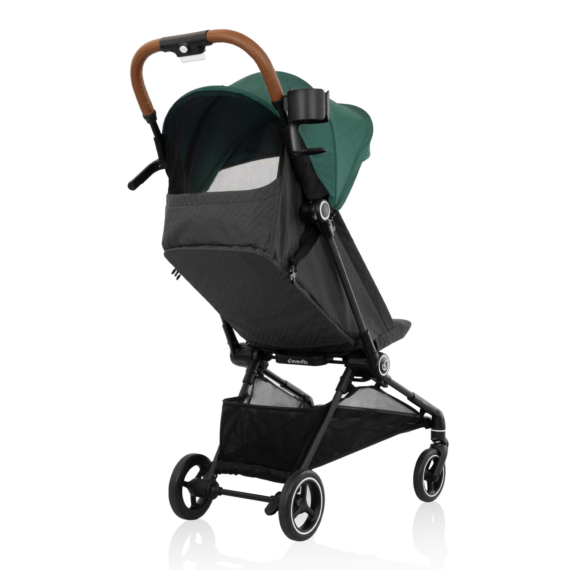 Hummingbird Ultra-Lightweight Carbon Fiber Stroller Caslon Green side back