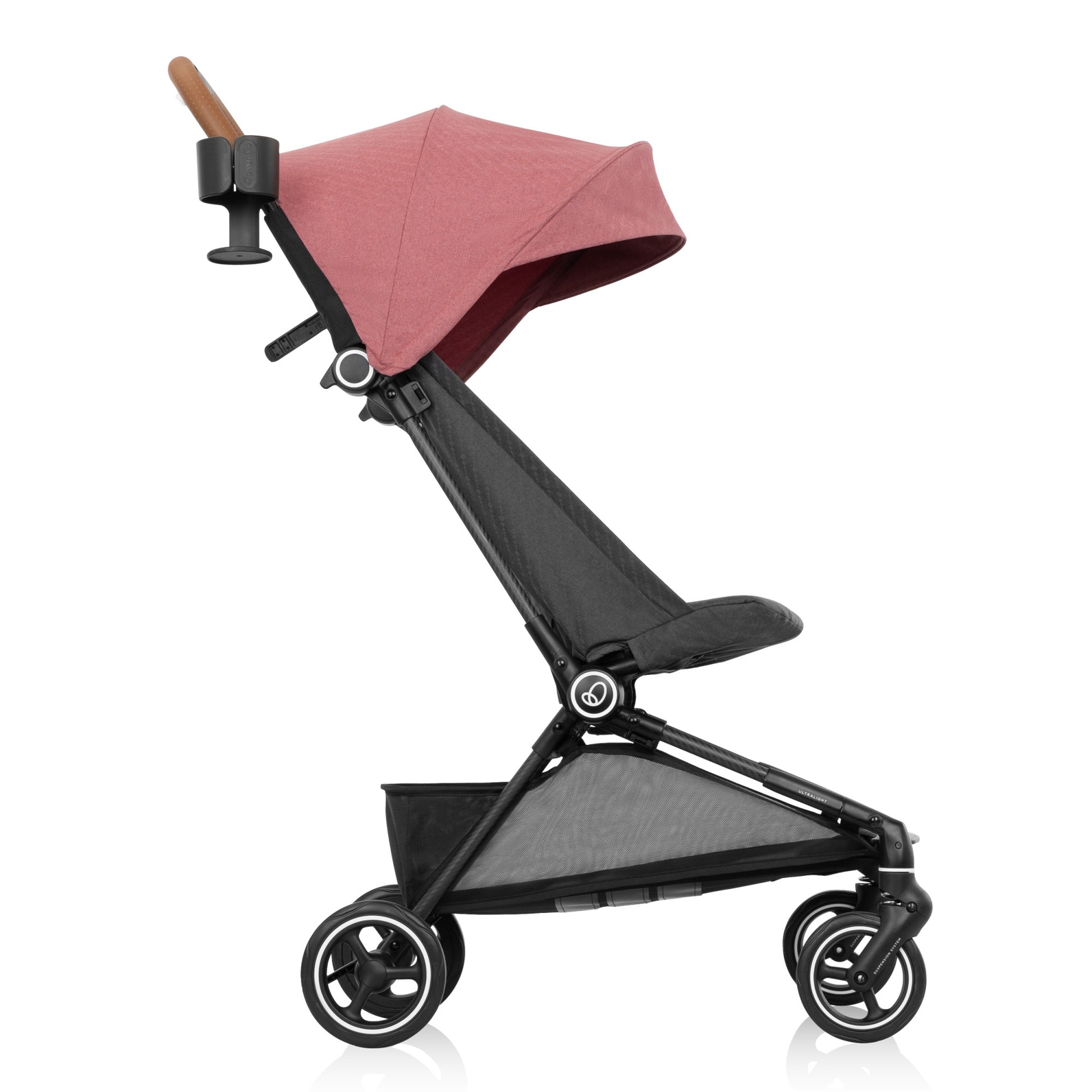 Hummingbird Ultra-Lightweight Carbon Fiber Stroller Calypte Pink full side 1