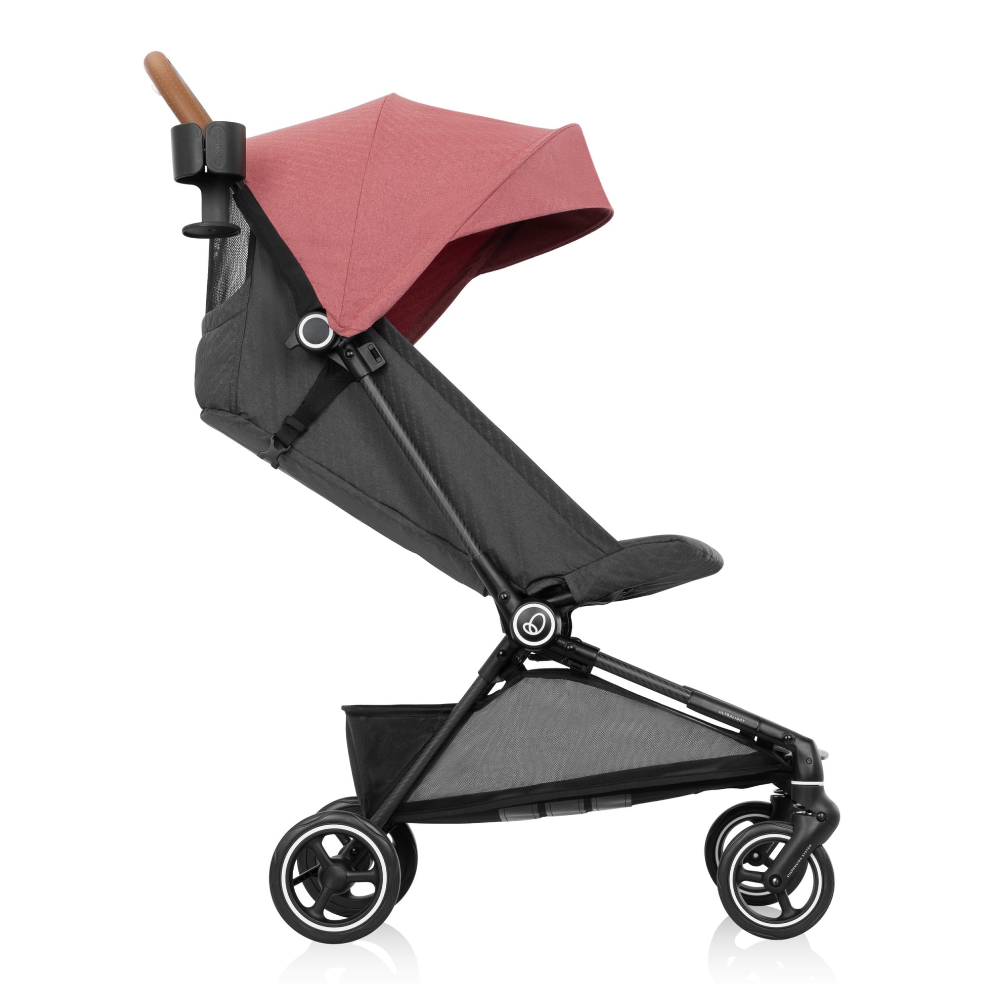 Hummingbird Ultra-Lightweight Carbon Fiber Stroller Calypte Pink full side