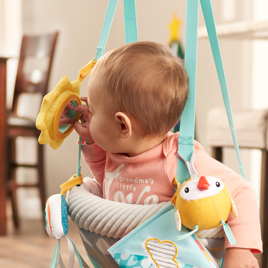 evenflo jumper weight limit Evenflo Door Jumper with 4 Removable Toys (Sweet Skies)
